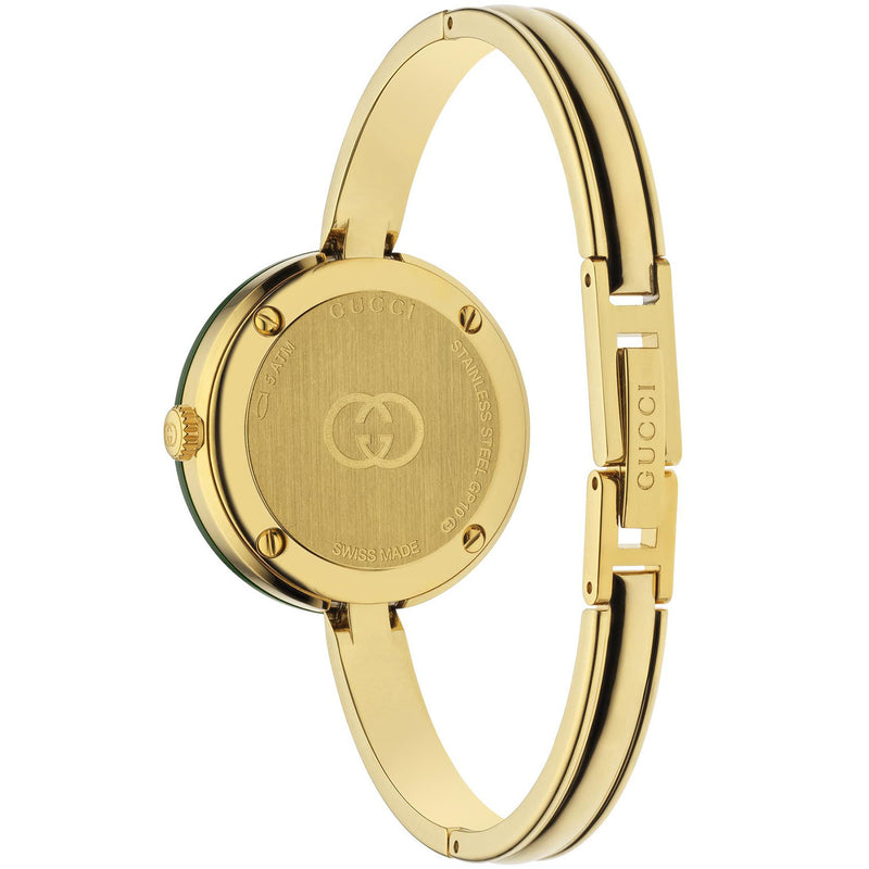 Play 28mm Gold Plated Quartz Bangle Watch With Interchangeable Bezel