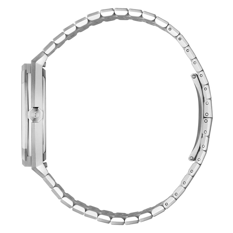 GUCCI 25H 36mm Black Dial Watch With Stainless Steel Bracelet