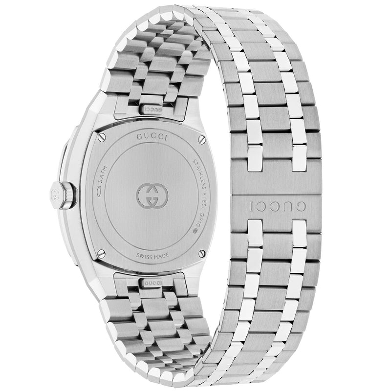 Gucci GUCCI 25H 30mm Pink Dial Watch With Stainless Steel Bracelet - Berry's Jewellers