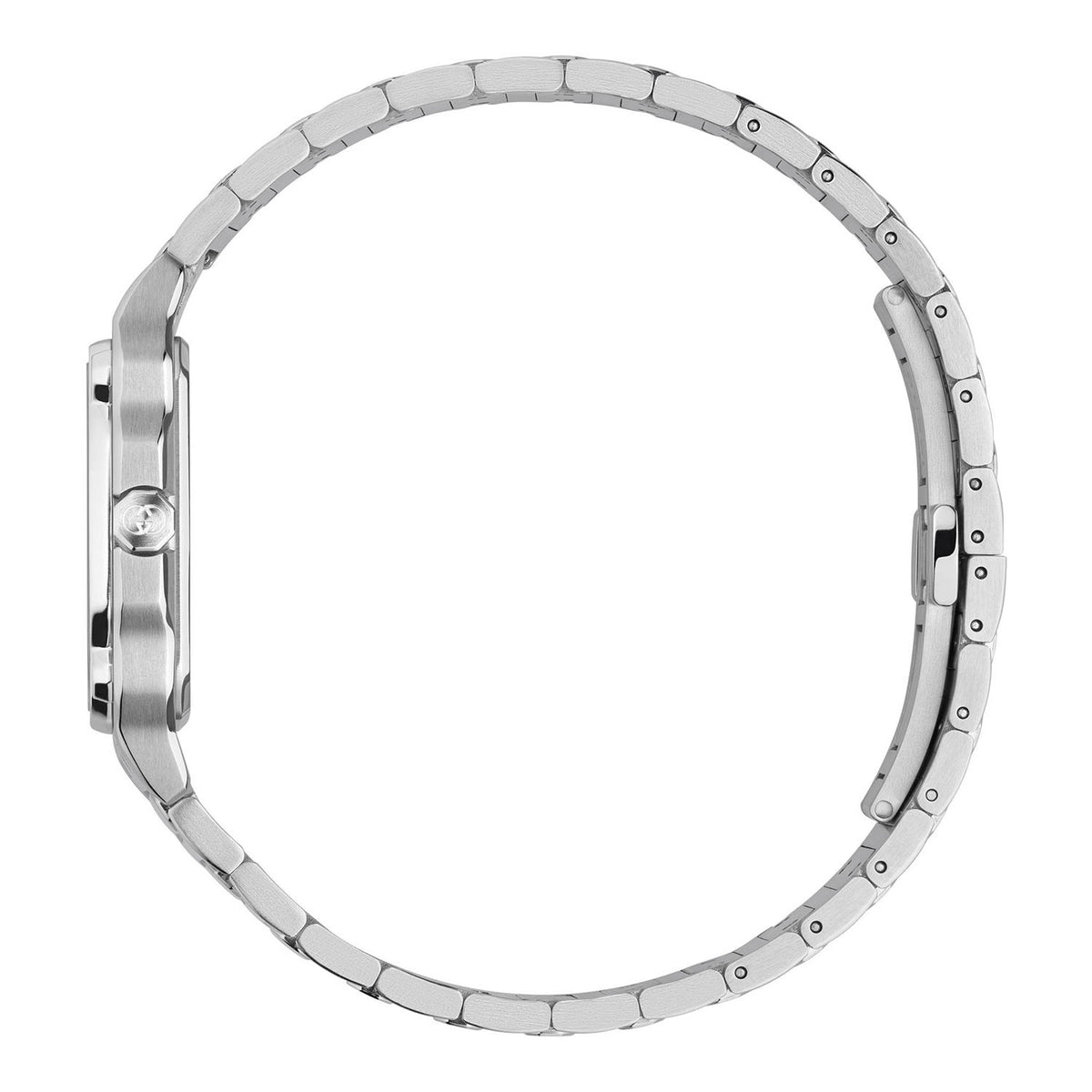 Gucci Gucci G-Flat Quartz 30 mm Stainless Steel Black Dial  Bracelet Watch - Berry's Jewellers