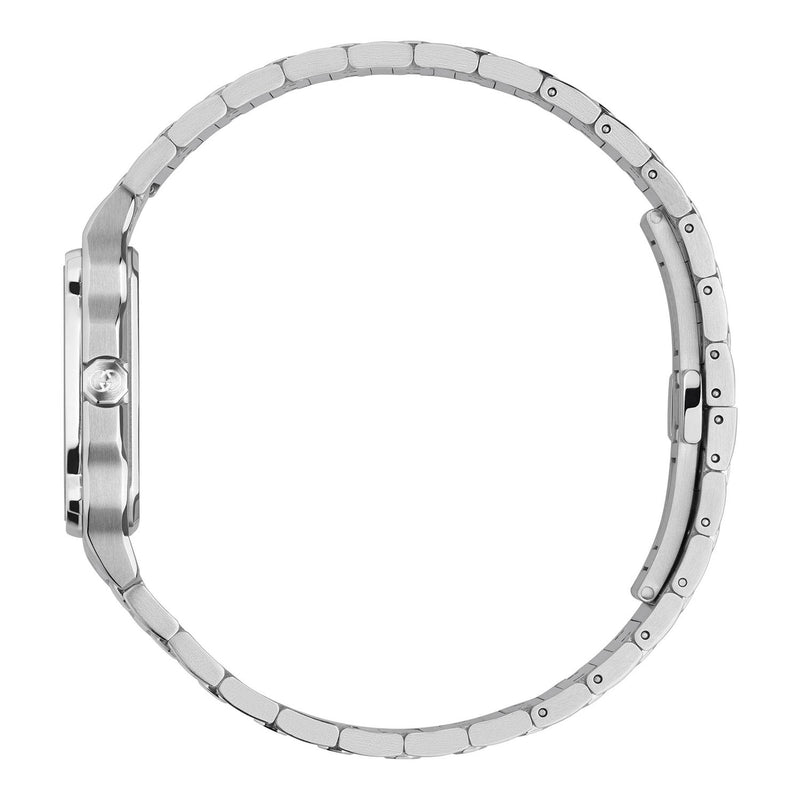 Gucci G-Flat Quartz 30 mm Stainless Steel Black Dial  Bracelet Watch