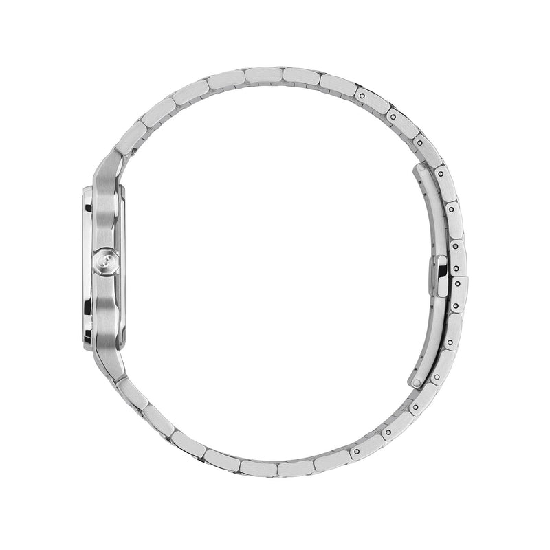 Gucci G-Flat Quartz Stainless Steel Burgundy Dial Bracelet Watch - Berry's Jewellers