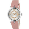 Model 2000 Quartz 30mm Stainless Steel Silver Dial Pink leather Strap Watch