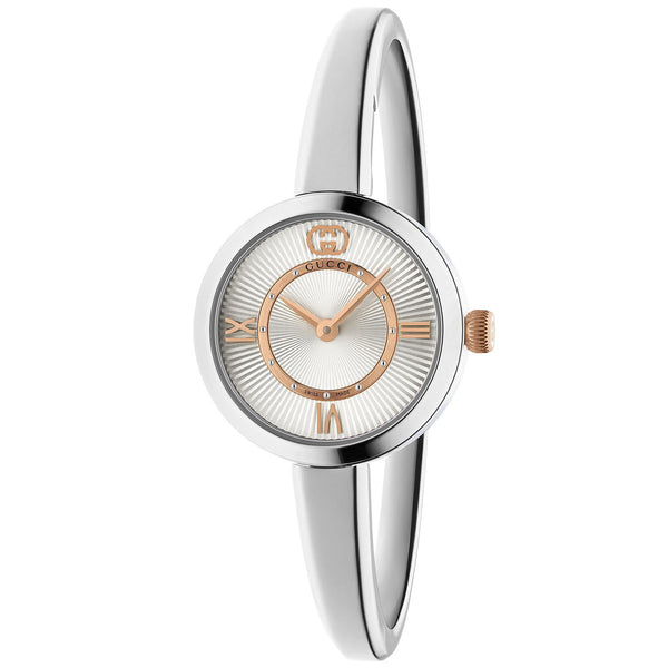 Model 2000 Quartz Stainless Steel Silver Dial Size 15 Bangle Watch