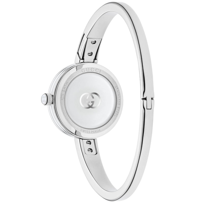 Model 2000 Quartz Stainless Steel Pink Dial Size 16 Bangle Watch