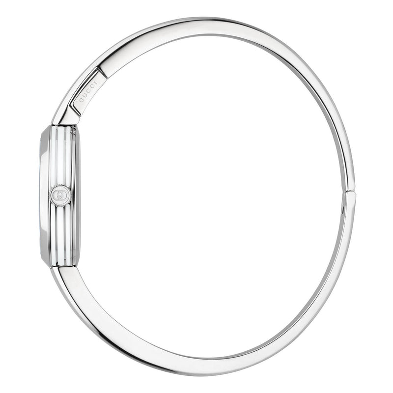 Model 2000 Quartz Stainless Steel Pink Dial Size 16 Bangle Watch