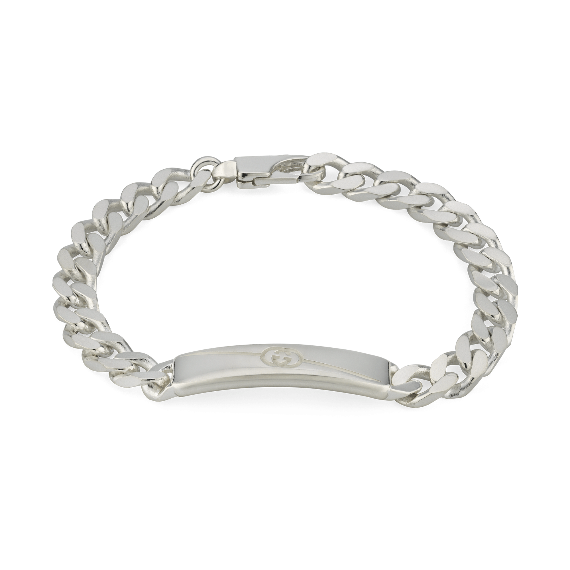 Tag Sterling Silver With Interlocking G logo Bracelet