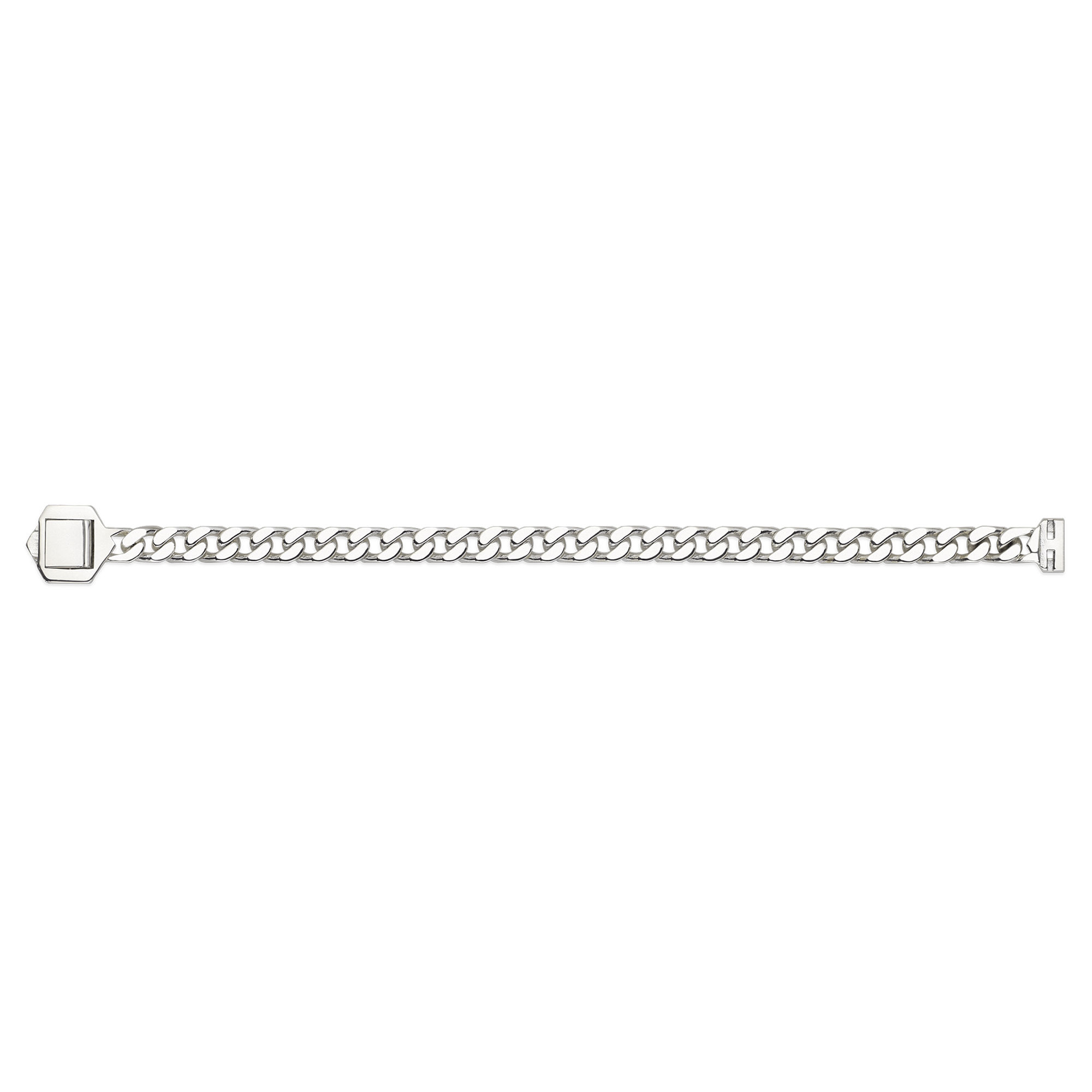 Gucci Sterling Silver Trademark Large Link Bracelet