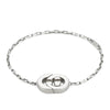 Interlocking Sterling Silver Logo Bracelet