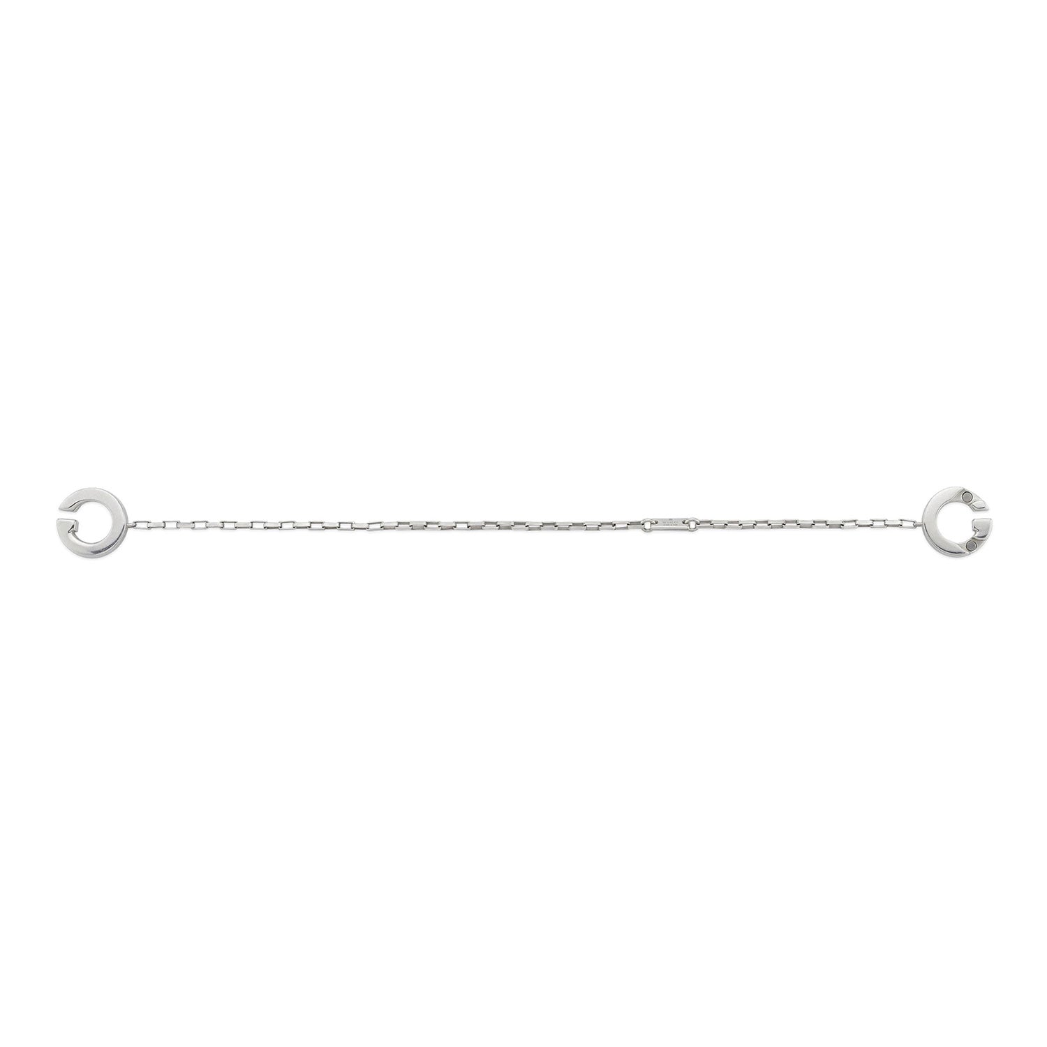Interlocking Sterling Silver Logo Bracelet