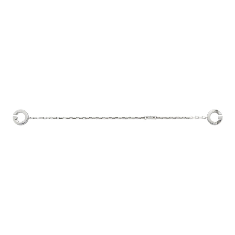 Interlocking Sterling Silver Logo Bracelet