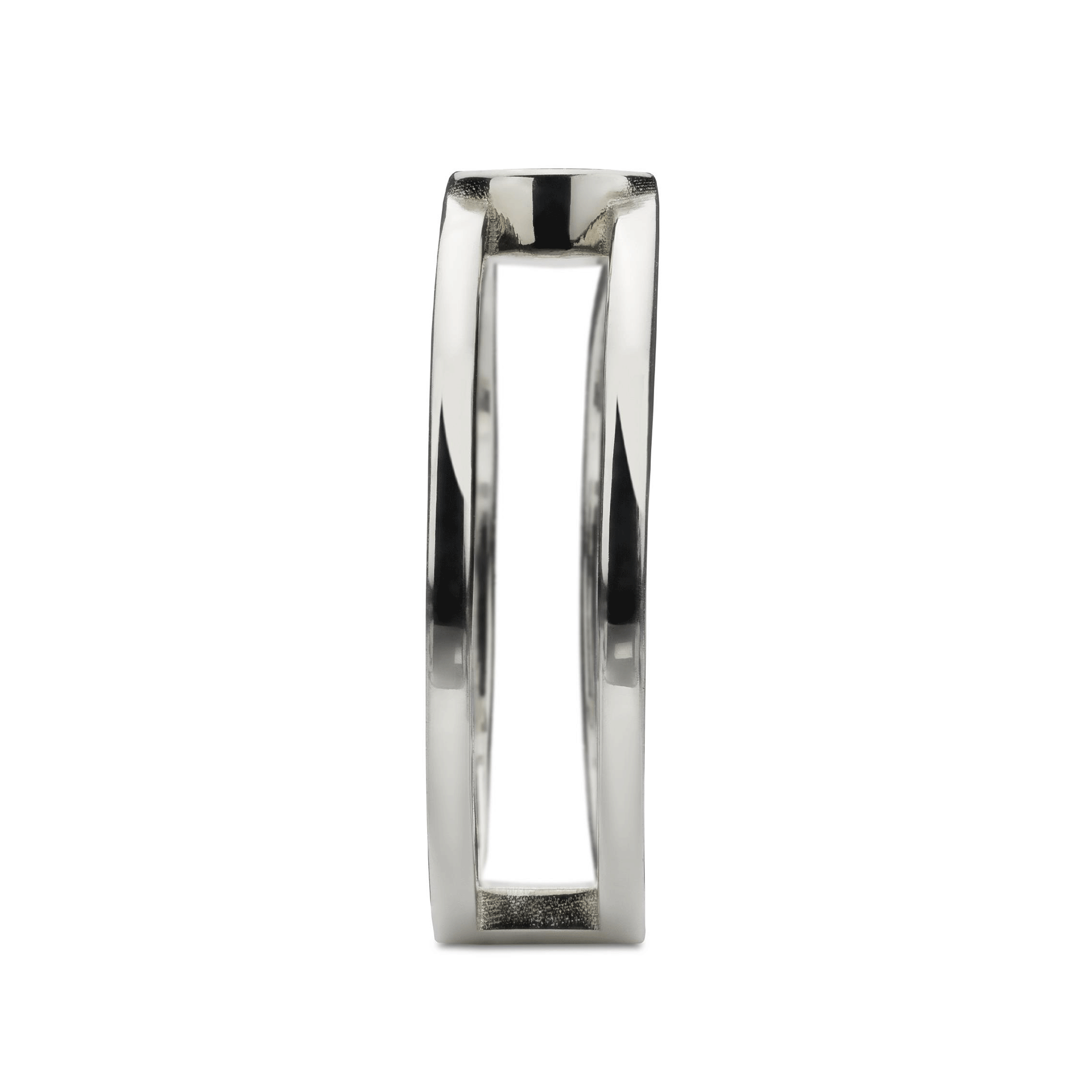 Interlocking Sterling Silver 6mm Ring