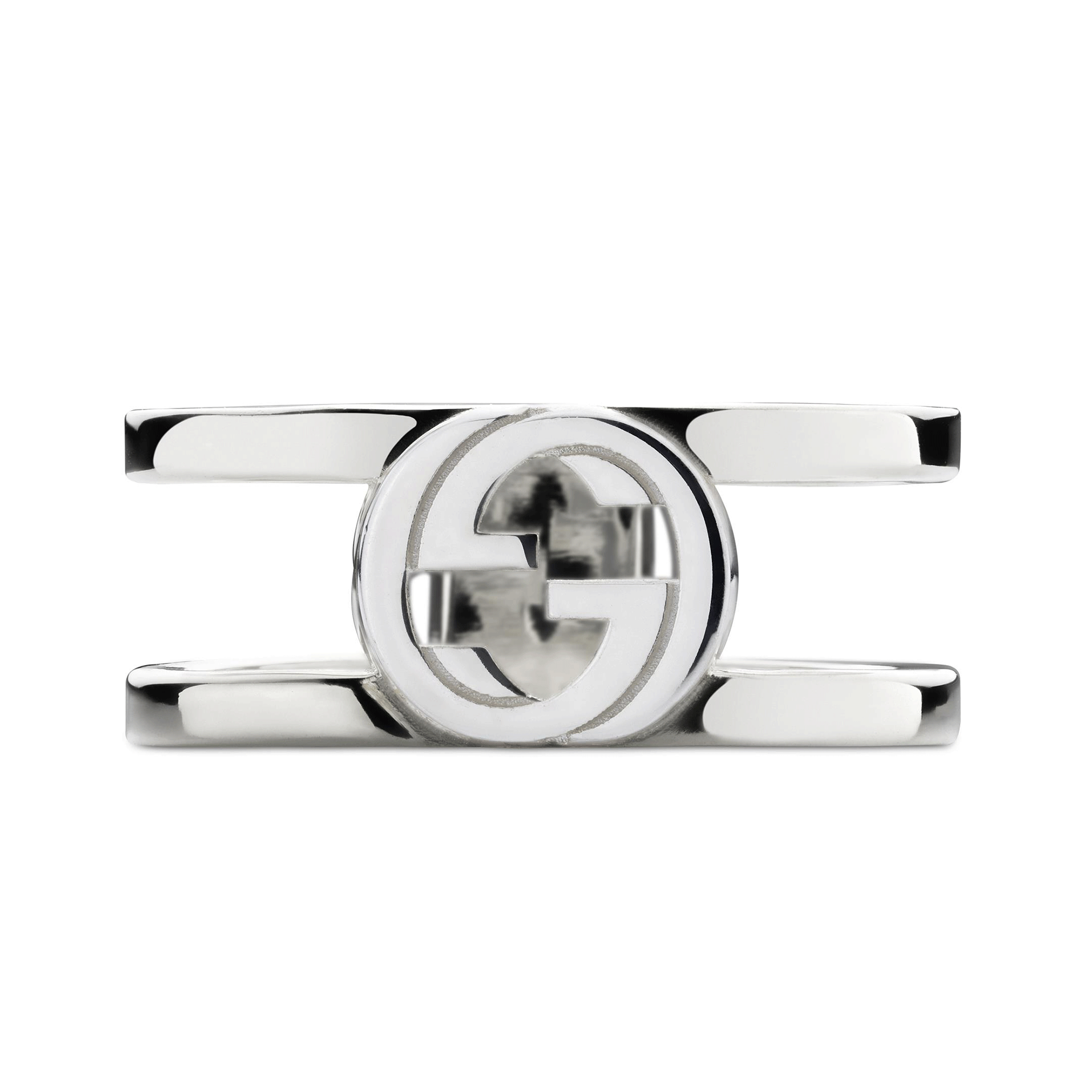 Interlocking Sterling Silver 9mm Ring