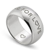 Gucci Blind For love Sterling Silver 9mm Ring - Berry's Jewellers