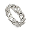 Gucci Sterling Silver Interlocking Chain Link 5mm Ring - Berry's Jewellers