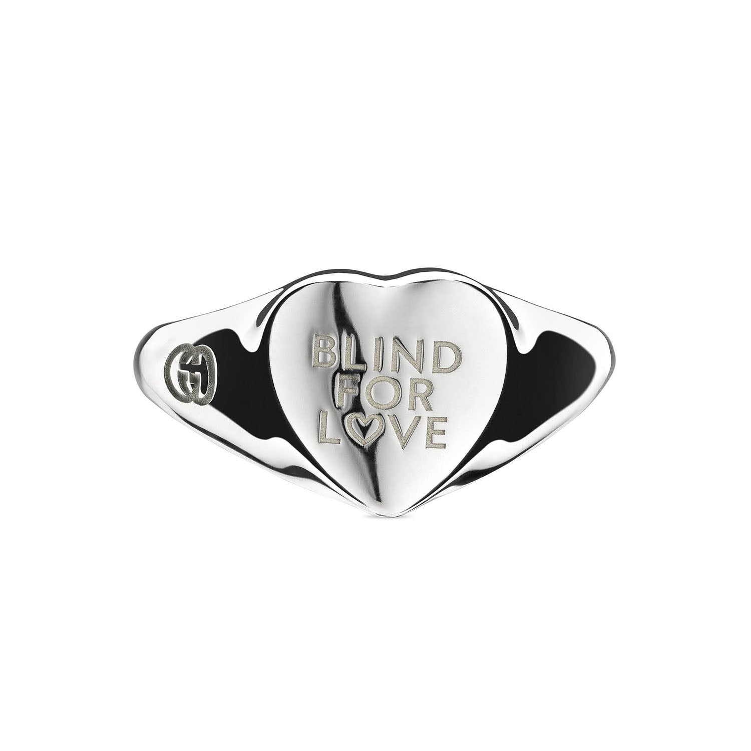 Blind For love Sterling Silver Heart Ring