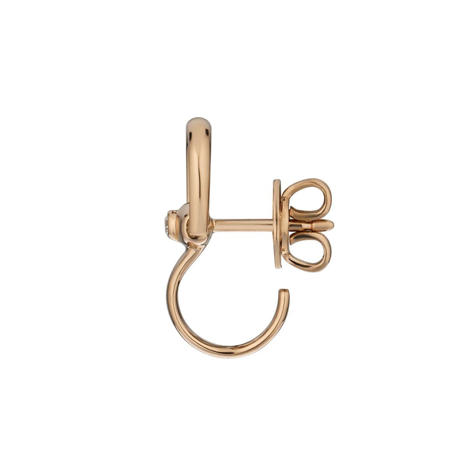 Gucci Gucci Horsebit 18ct Rose Gold Diamond Mini Earrings - Berry's Jewellers