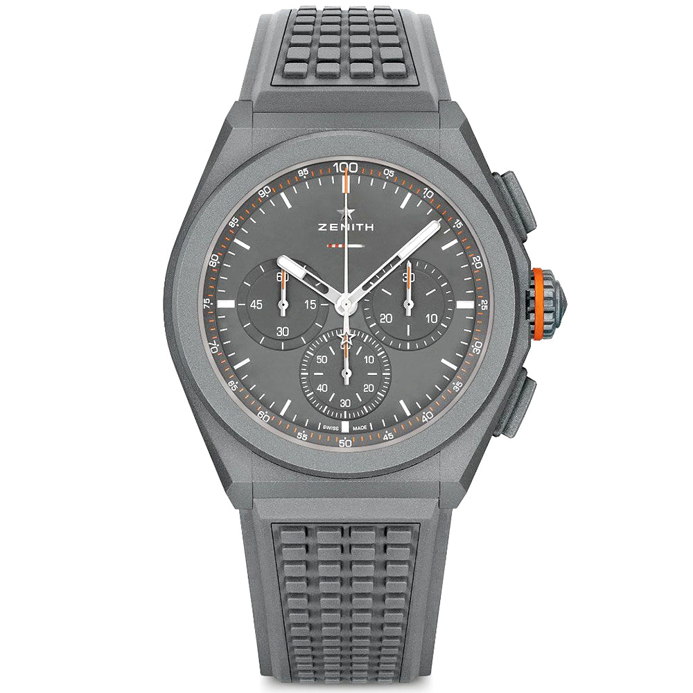 ZENITH DEFY 21 44mm Land Rover Limited Edition Rubber Strap Watch - Berry's Jewellers