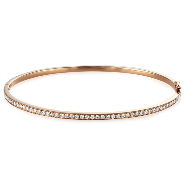 Berry's 18ct Gold Grain Set Diamond Bangle - Berry's Jewellers