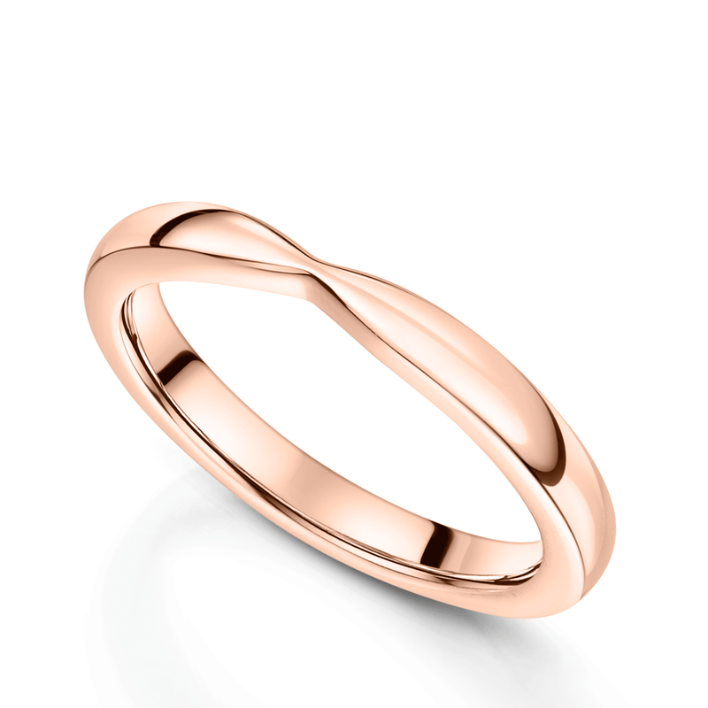 Berry's 18ct Rose Gold Shaped Wedding Ring - Berry's Jewellers