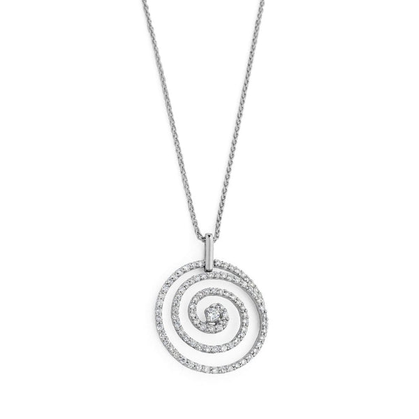 Berry's 18ct White Gold Brilliant Cut Diamond Necklace - Berry's Jewellers