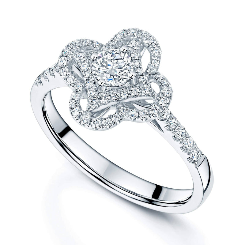Berry's 18ct White Gold Diamond Flower Cluster Ring - Berry's Jewellers