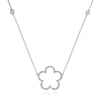 Berry's 18ct White Gold Diamond Flower Necklace - Berry's Jewellers