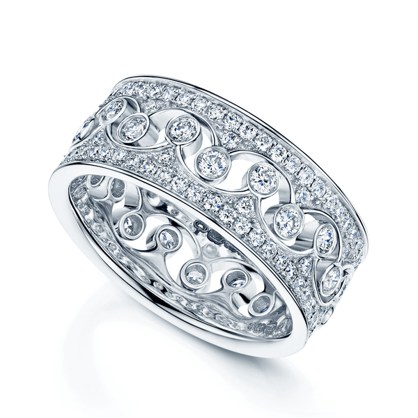 Berry's 18ct White Gold Fusion Diamond Crown Stacking Ring Set - Berry's Jewellers