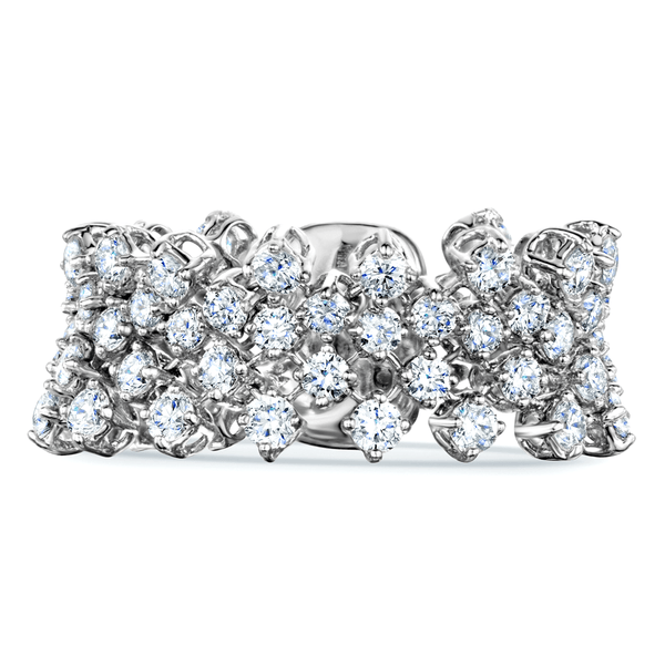 Berry's 18ct White Gold Lace Design Diamond Set Dress Ring - Berry's Jewellers