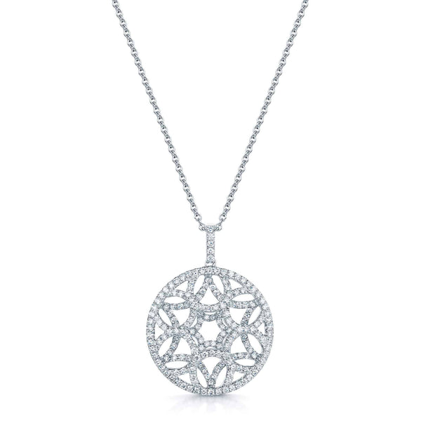 Berry's 18ct White Gold Open Circular Diamond Pendant - Berry's Jewellers