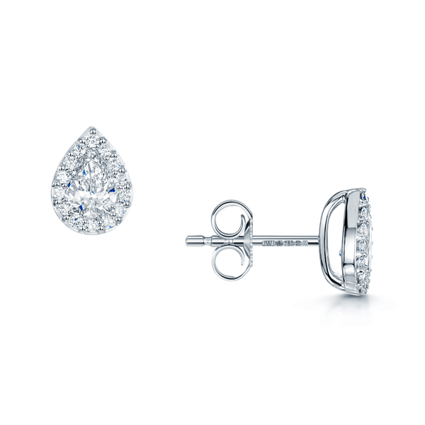 Berry's 18ct White Gold Pear Cut Diamond 0