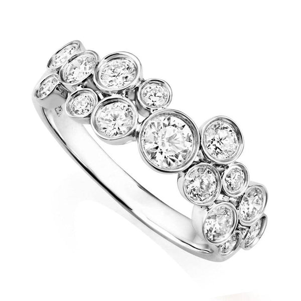 Berry's 18ct White Gold Rub Over Diamond Dress Ring - Berry's Jewellers