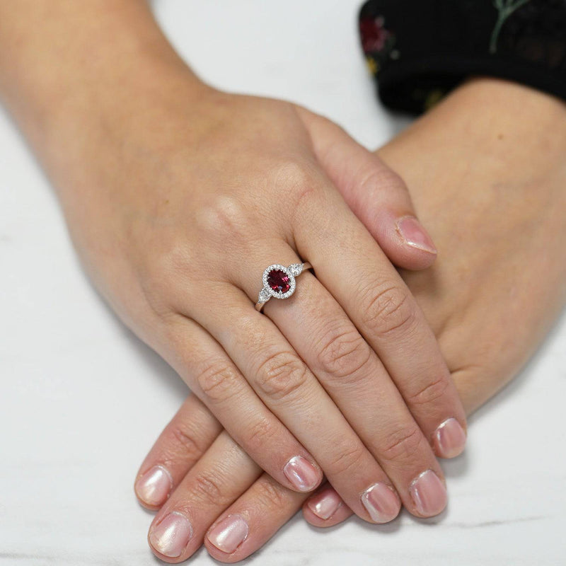 Berry's 18ct White Gold Ruby And Diamond Ring - Berry's Jewellers