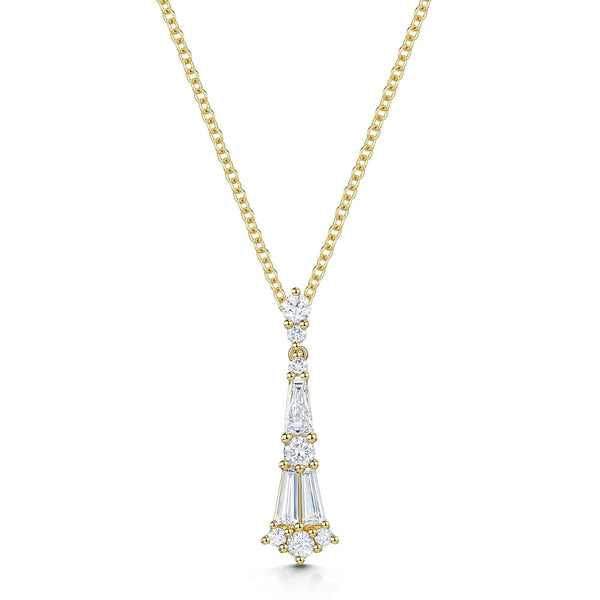 Berry's 18ct Yellow Gold Diamond Vintage Style Pendant - Berry's Jewellers
