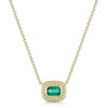 Berry's 18ct Yellow Gold Emerald & Diamond Cluster Pendant - Berry's Jewellers