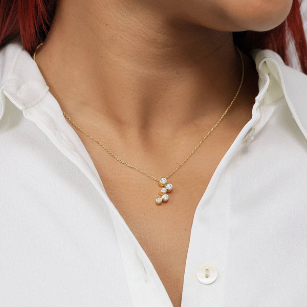 Berry's 18ct Yellow Gold Five Stone Diamond Pendant - Berry's Jewellers