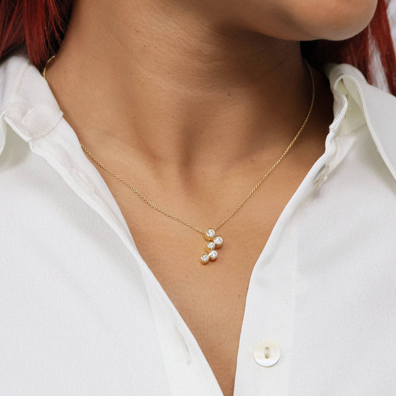 Berry's 18ct Yellow Gold Five Stone Diamond Pendant - Berry's Jewellers