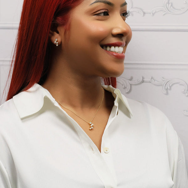 Berry's 18ct Yellow Gold Four Stone Diamond Stud Earrings - Berry's Jewellers