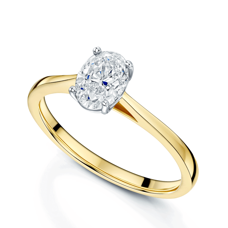 Berry's 18ct Yellow Gold GIA Certificated Oval Cut Diamond Engagement Ring - Berry's Jewellers