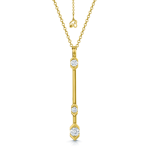 Berry's Nouveau Collection 18ct Yellow Gold Diamond Fancy Drop Pendant - Berry's Jewellers