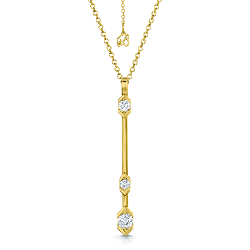 Berry's Nouveau Collection 18ct Yellow Gold Diamond Fancy Drop Pendant - Berry's Jewellers
