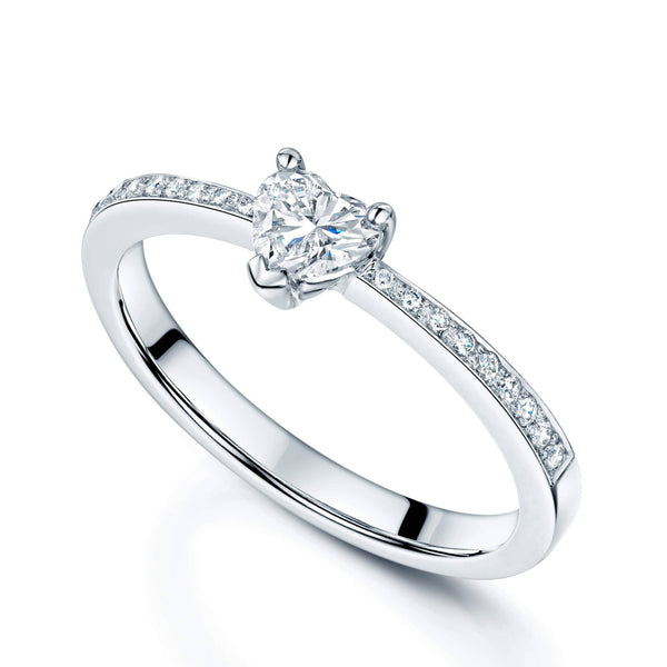 Berry's Platinum Heart Cut Diamond 0