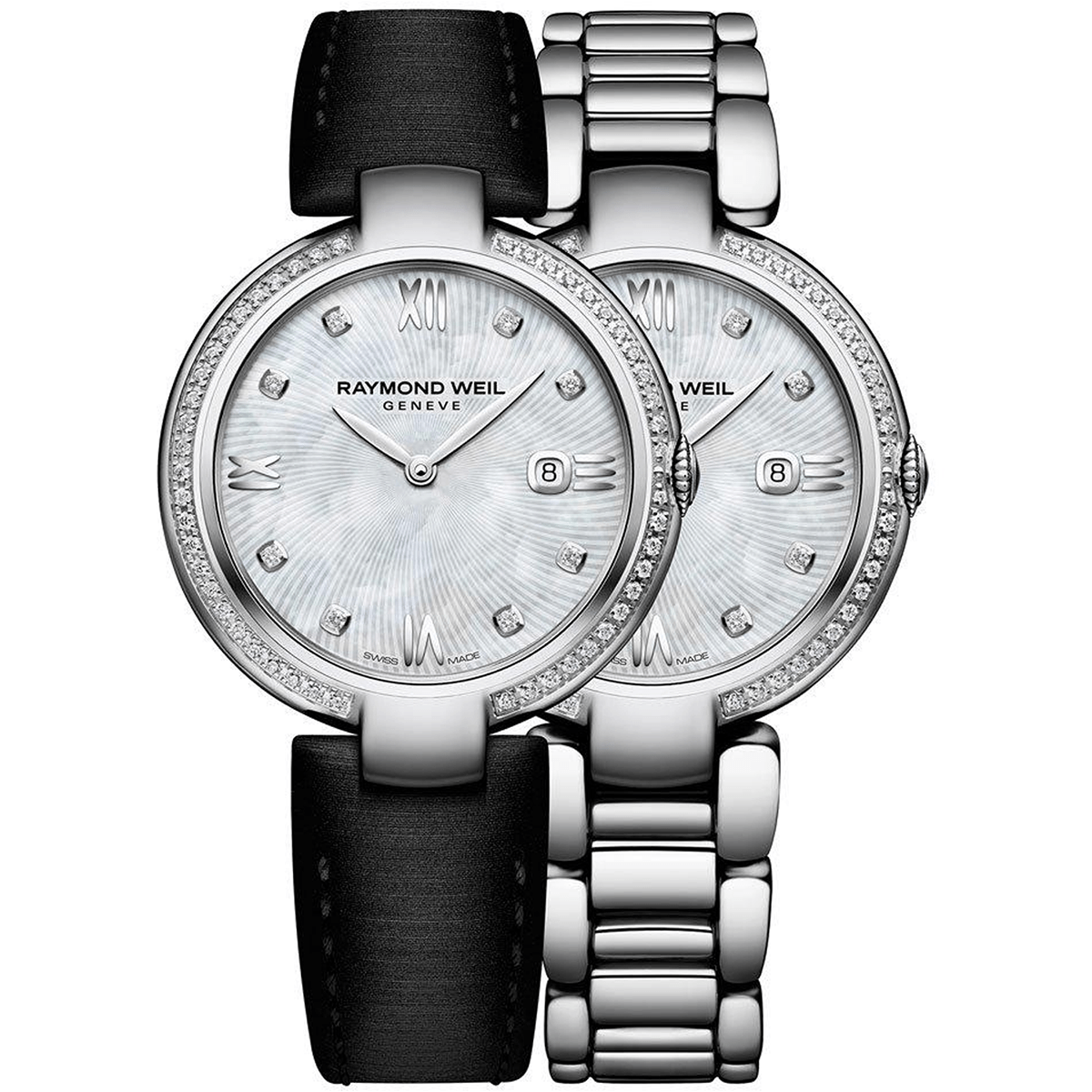 Raymond Weil Shine Steel Quartz Mother of Pearl Dial Diamond