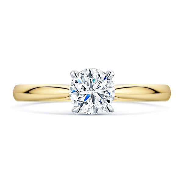 Berry's Simply Solitaire Collection 18ct Yellow Gold Diamond Solitaire Engagement Ring GIA Certified 0