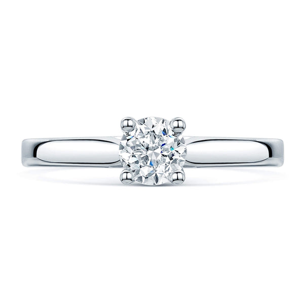 Berry's Simply Solitaire Collection Platinum Set Diamond Solitaire Engagement Ring GIA Certified 0