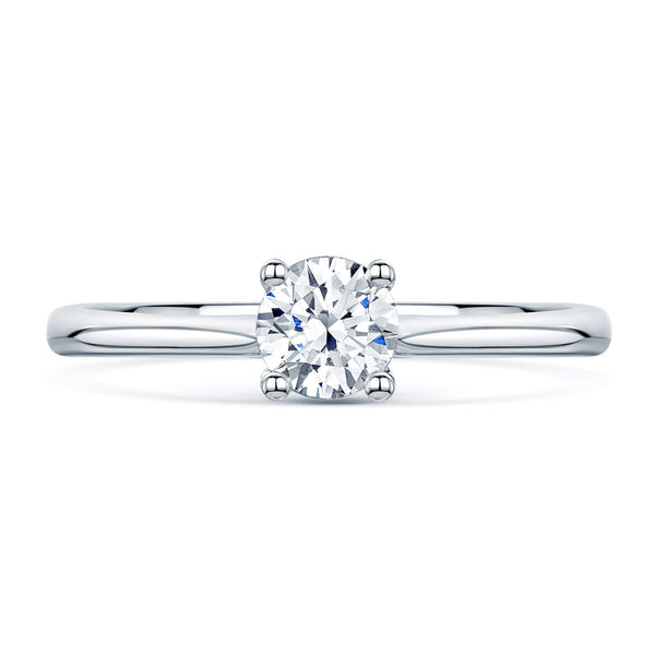 Berry's Simply Solitaire Collection Platinum Set Diamond Solitaire Engagement Ring GIA Certified 0