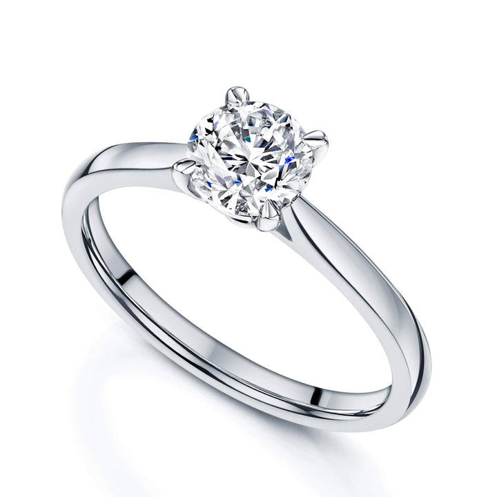 Simply Solitaire Collection Platinum Set & Diamond Solitaire Engagement Ring GIA Certified 1.00 Carat