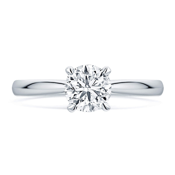 Berry's Simply Solitaire Collection Platinum Set Diamond Solitaire Engagement Ring GIA Certified 1