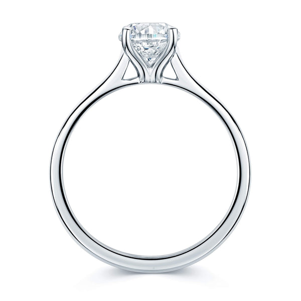 Berry's Simply Solitaire Collection Platinum Set Diamond Solitaire Engagement Ring GIA Certified 1