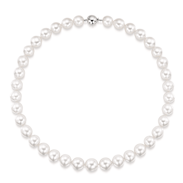 Berry's South Sea Graduated Pearl Necklet with 18ct White Gold Ball Clasp - Berry's Jewellers
